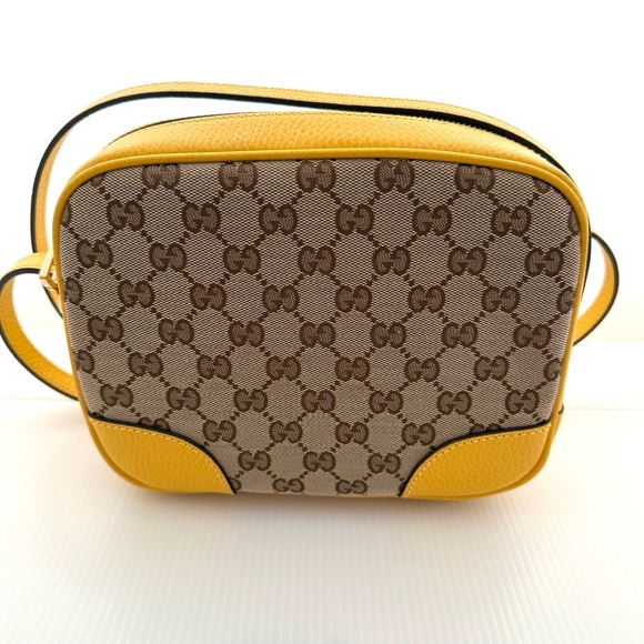 Gucci Bree Ebony Canvas/Buttercream Leather Crossbody - Picture 8 of 10